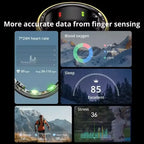 Smart Ring Fitness Tracker – Heart Rate, Blood Oxygen & Sleep Monitor for iOS & Android