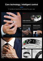 Smart Ring Fitness Tracker – Heart Rate, Blood Oxygen & Sleep Monitor for iOS & Android