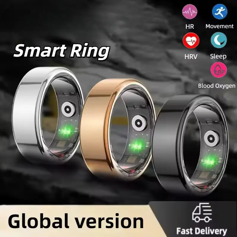 Smart Ring Fitness Tracker – Heart Rate, Blood Oxygen & Sleep Monitor for iOS & Android