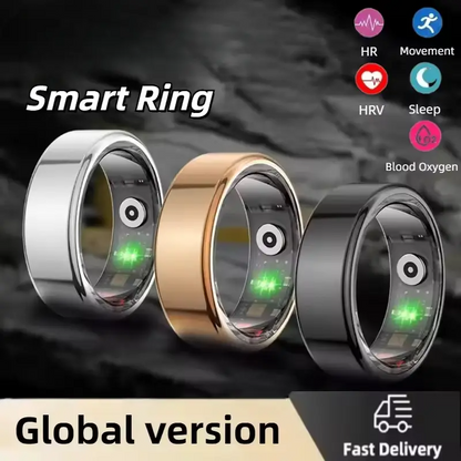 Smart Ring Fitness Tracker – Heart Rate, Blood Oxygen & Sleep Monitor for iOS & Android
